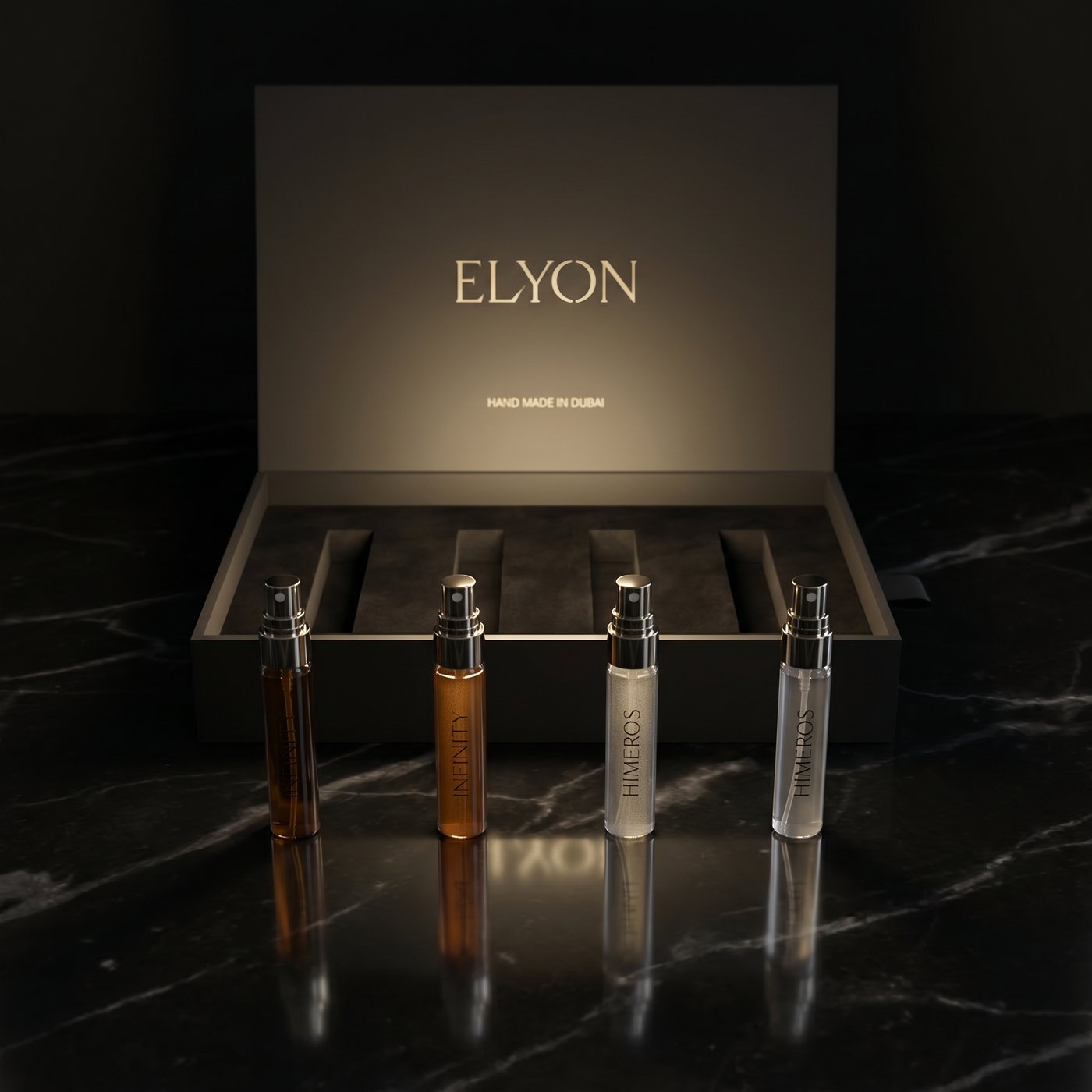 The four 5ml atomizers